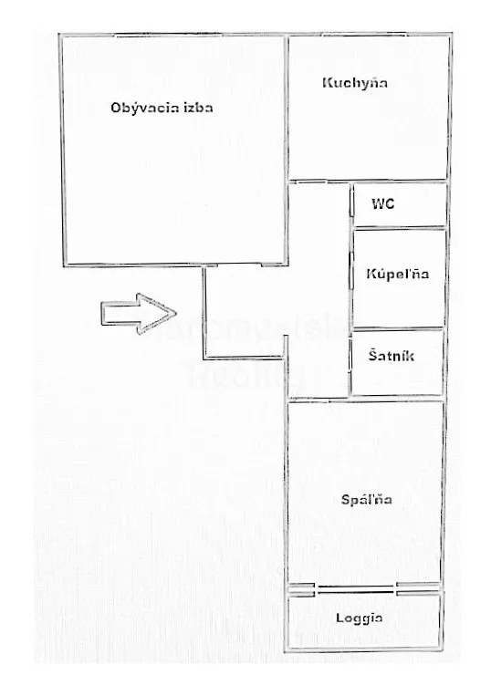 2i54m2 Bukurešťská, pôvodný stav, Ťahanovce - Obrázok 1